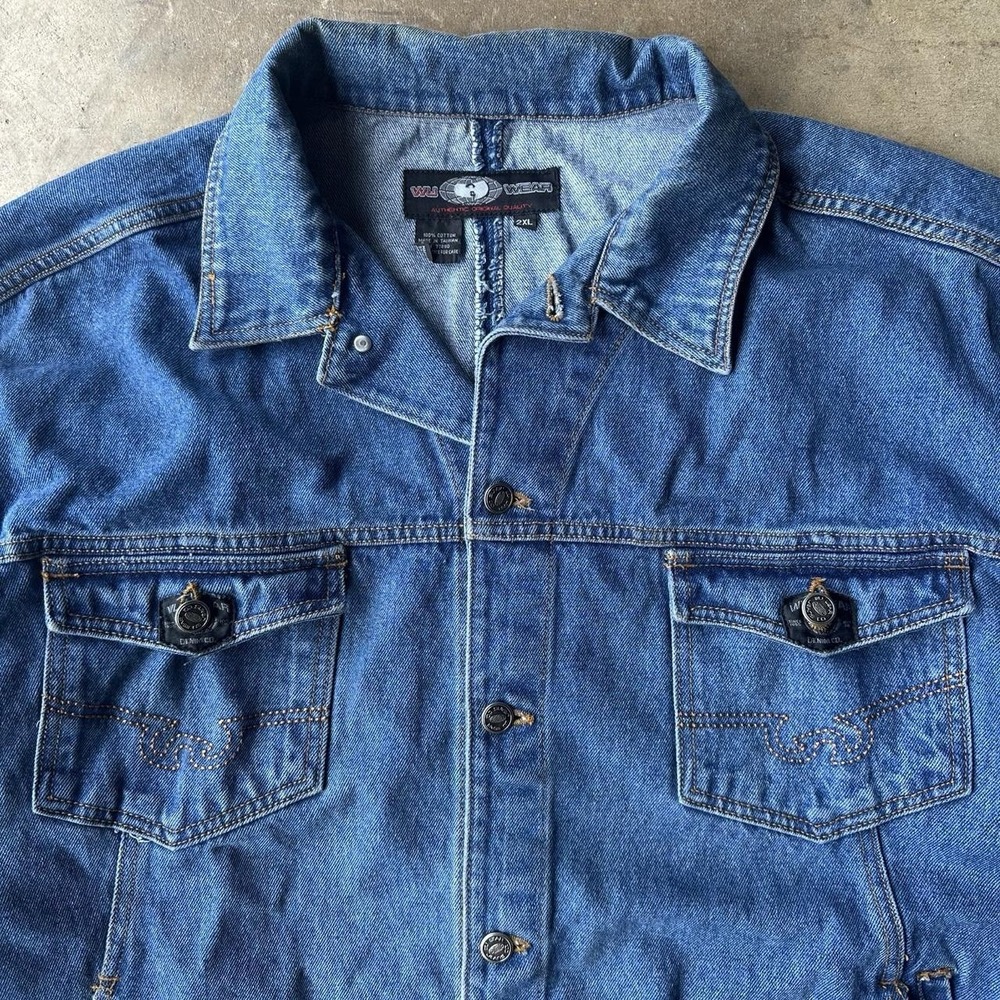 Vintage Wu Wear Denim Jacket Size 2XL